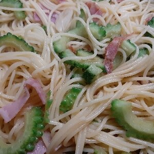 チャンプル風！ゴーヤパスタ＋＋